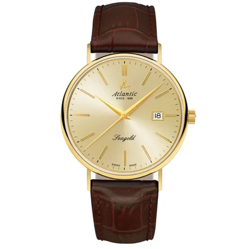 Atlantic-95344.65.31-Seagold-14K-Zloto-Zegarek-meski-zloty-szwajcarski-1.webp Atlantic 95344.65.31 Seagold Solid Gold 14K 40mm