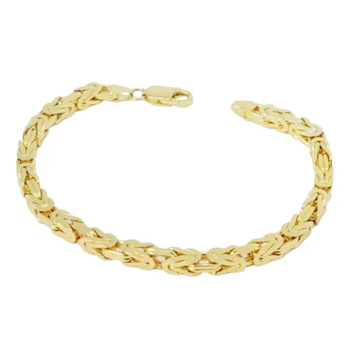 Bransoletka Złota 14k splot Królewski 20cm