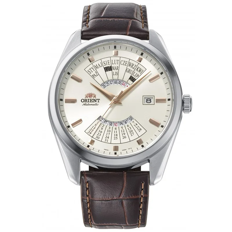 Orient RA-BA0009S3YB Contemporary Multi Year Calendar Polski Kalendarz