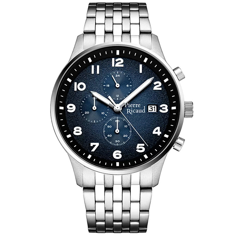 Pierre-Ricaud-P60048.5125CH-Zegarek-meski-niebieska-tarcza-chronograf-jpg.webp Pierre Ricaud P60048.5125CH