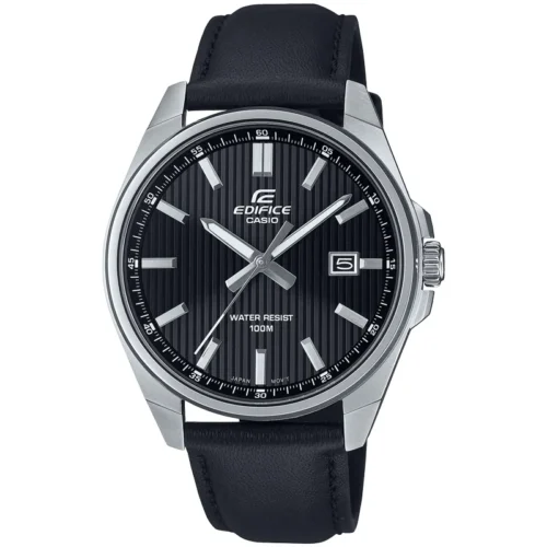 Zegarek-Casio-EDIFICE-EFV-150L-1AVUEF-CLASSIC-Zegarek-meski-pasek-skorzany-czarna-tarcza-jpg.webp Zegarek Casio EDIFICE EFV-150L-1AVUEF CLASSIC