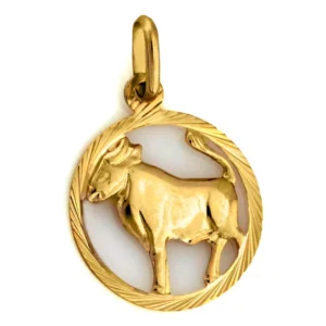 Złota zawieszka Byk znak zodiaku 375 9k