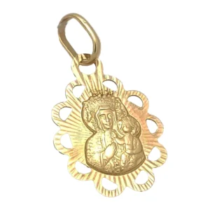 Zloty-medalik-Matka-Boza-Czestochowska-585-ZZW399.webp Złoty medalik Matka Boża Częstochowska 585